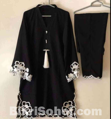 Cut Work Georgette Kurt Set